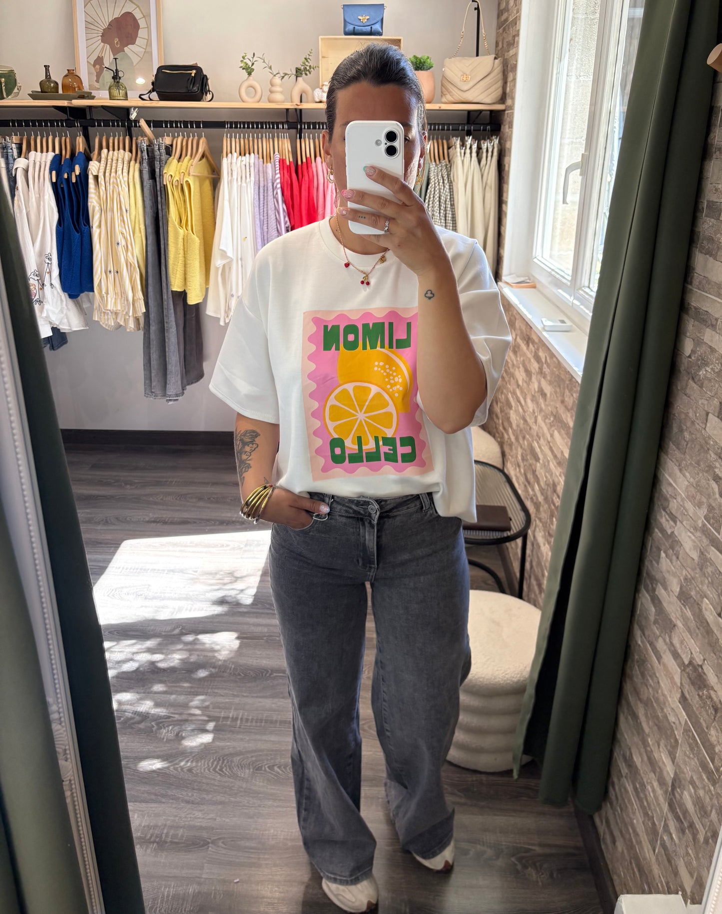 T-shirt citron Esmeralda