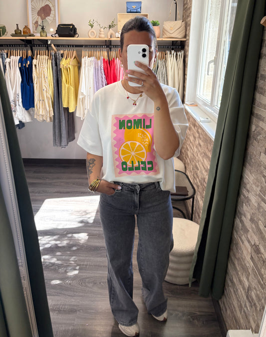 T-shirt citron Esmeralda
